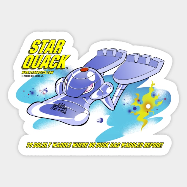 Star Quack Enterfowl Sticker by Big Hit Comics